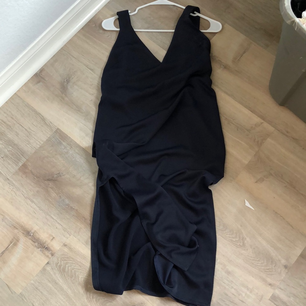 ASOS Silky Navy Dress